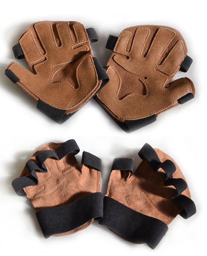 plantobiz-滑り止め牛革フィットネスグローブ