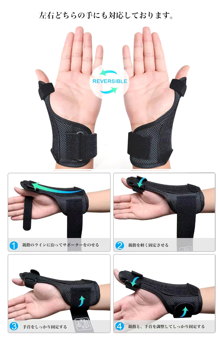 plantobiz-固定力と安定感の腱鞘炎 親指サポーター
