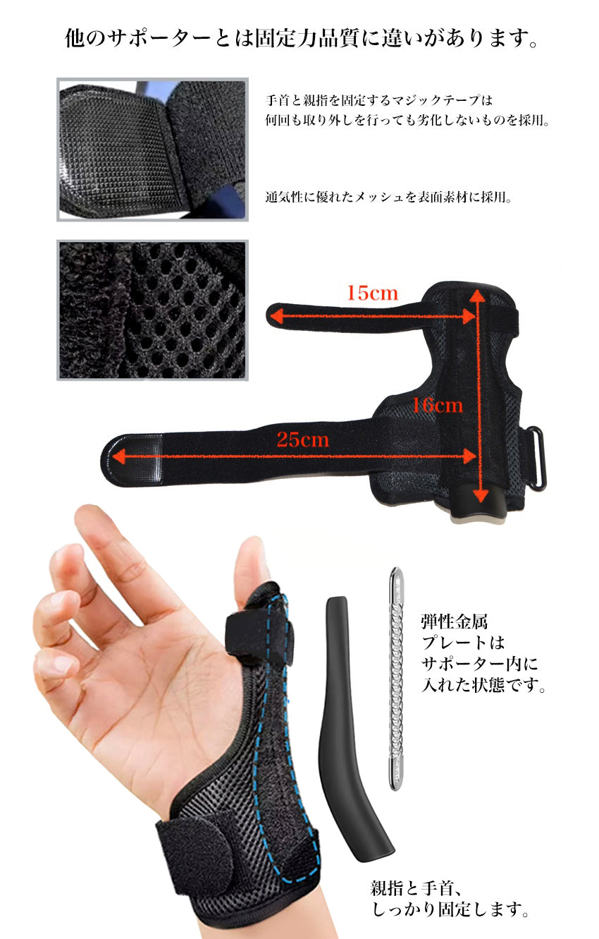 plantobiz-固定力と安定感の腱鞘炎 親指サポーター