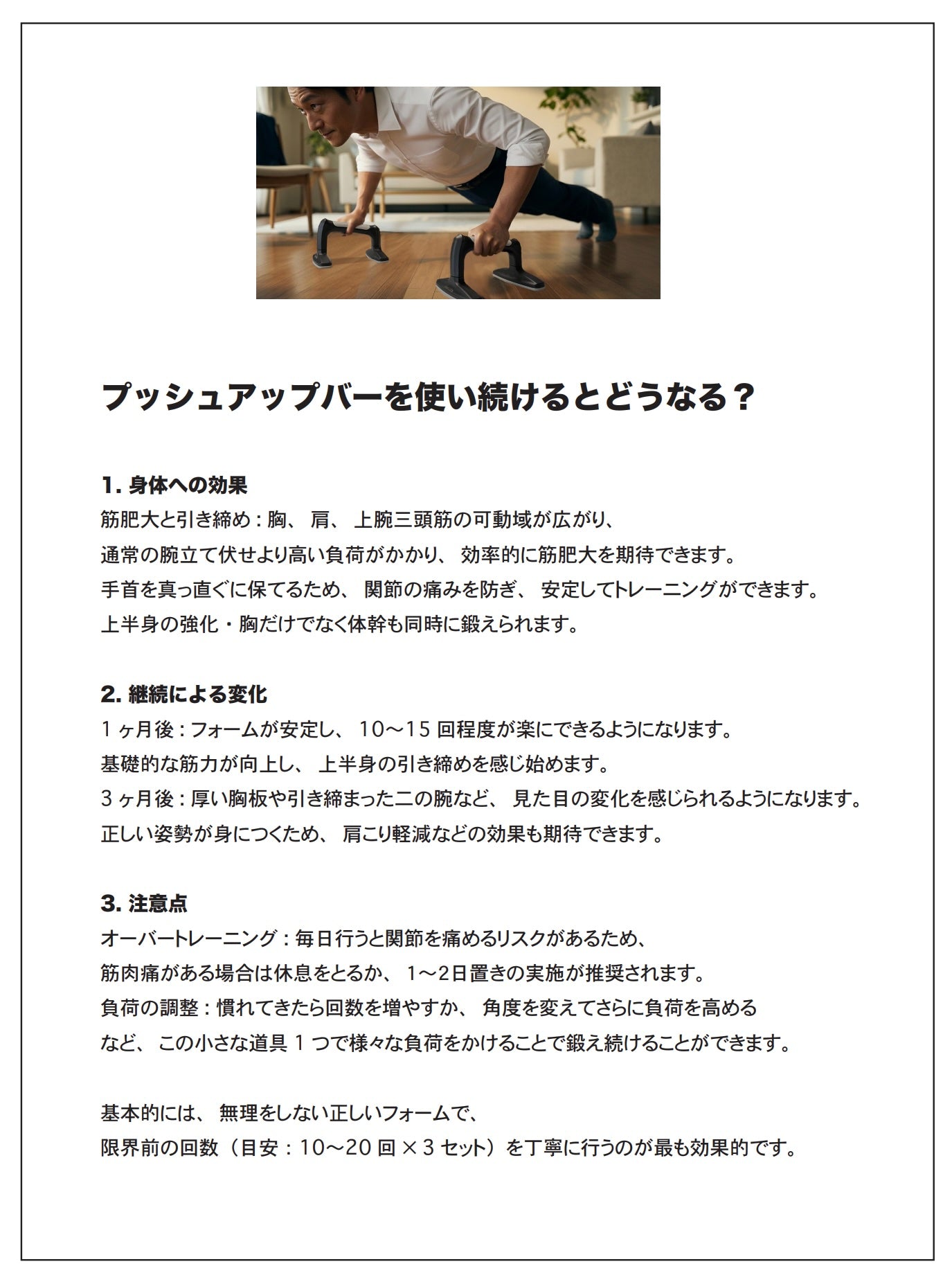 plantobiz プッシュアップバー（腕立て伏せ補助器具）