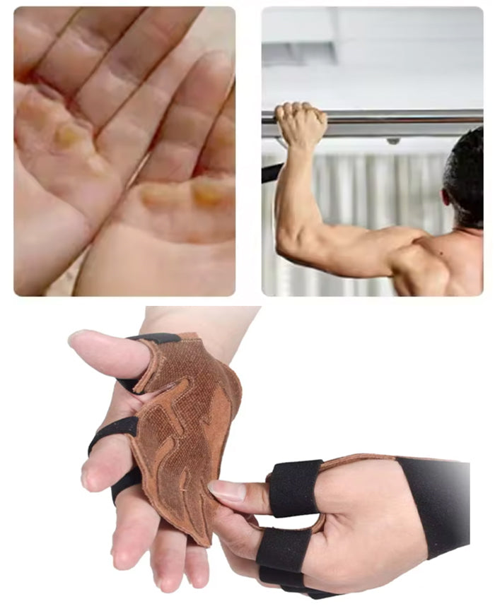 plantobiz-滑り止め牛革フィットネスグローブ